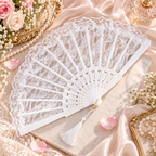 Victorian Gothic Lace Hand Fan