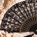 Chinese Silk Tassel Folding Fan